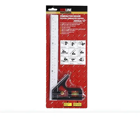 Escuadra Combinación Con Nivel 12 P Aluminio Fundido Redline