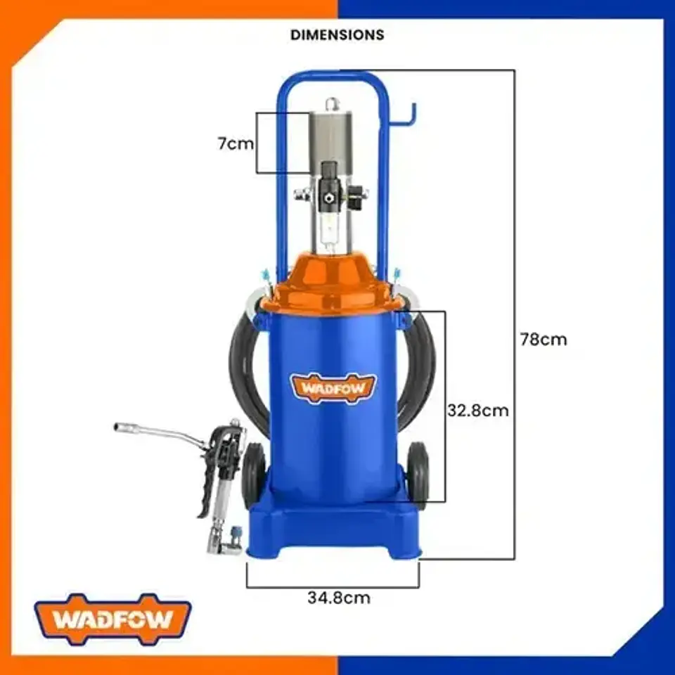 Engrasadora Neumatica 12 Lt Wadfow Wal1a12 2