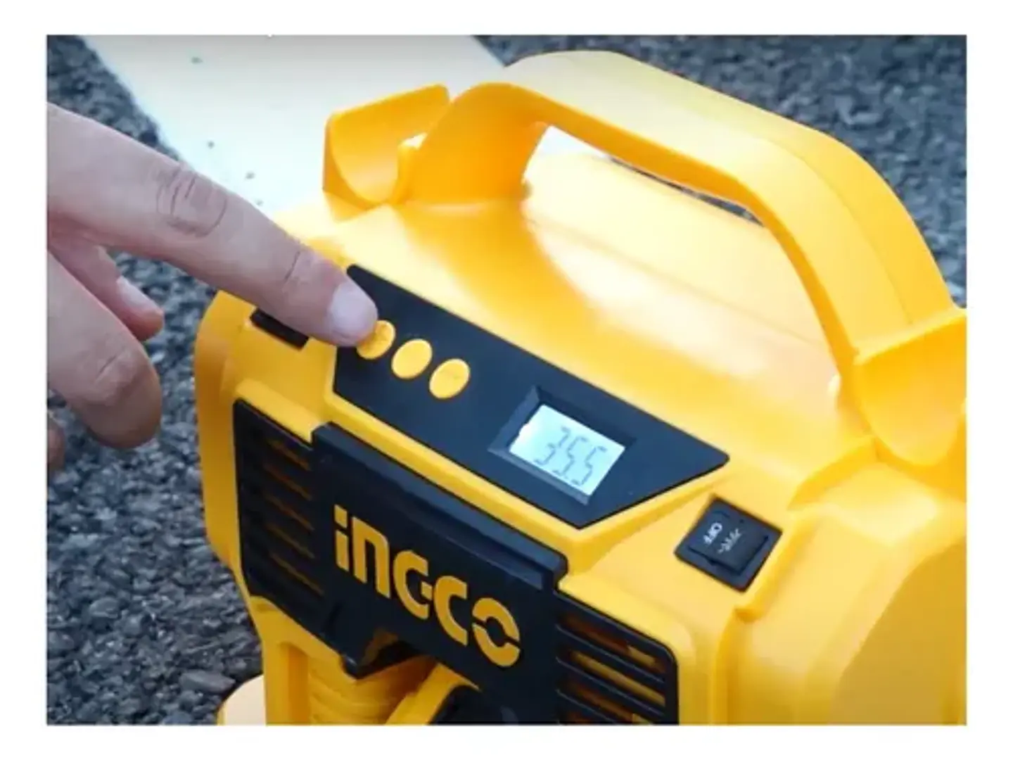 Kit Compresor Inalámbrico Ingco 20v 160 Psi + Bat+ Carg+ Acc 4