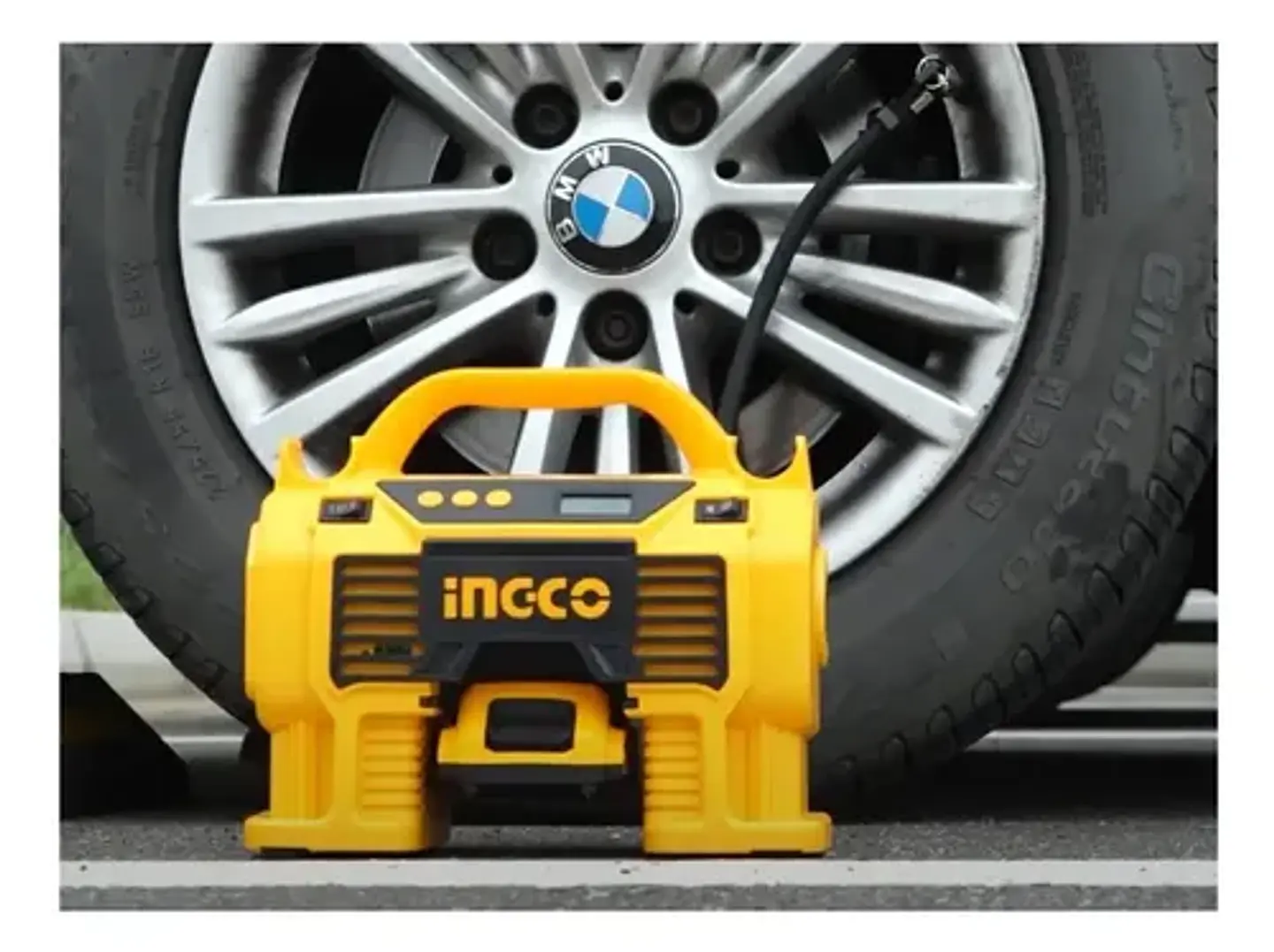 Kit Compresor Inalámbrico Ingco 20v 160 Psi + Bat+ Carg+ Acc 5