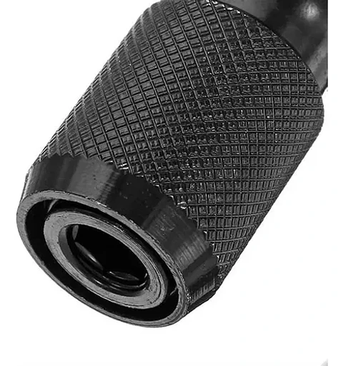 Adaptador De Impacto De 1/2 Pulgada A Punta Hexagonal 1/4 Negro