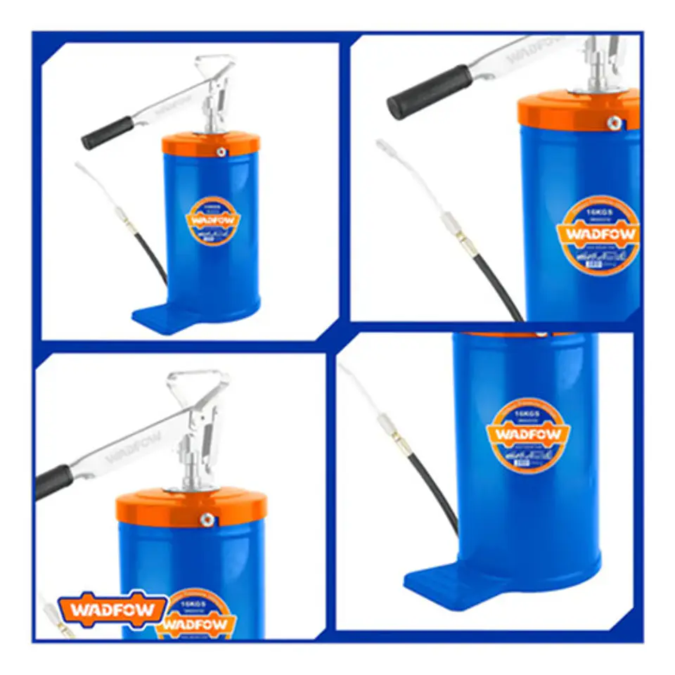 Lubricador De Grasa Manual 16 Kg Wadfow Engrasadora Manivela 4
