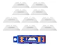 Set Pack 10 Und Repuesto Cuchillo Cartonero Wadfow 61x19 Mm - Miniatura 2