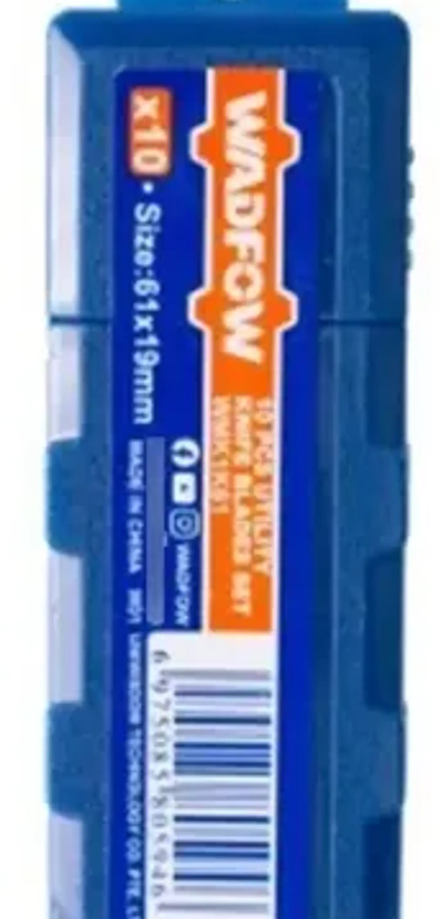 Set Pack 10 Und Repuesto Cuchillo Cartonero Wadfow 61x19 Mm 5