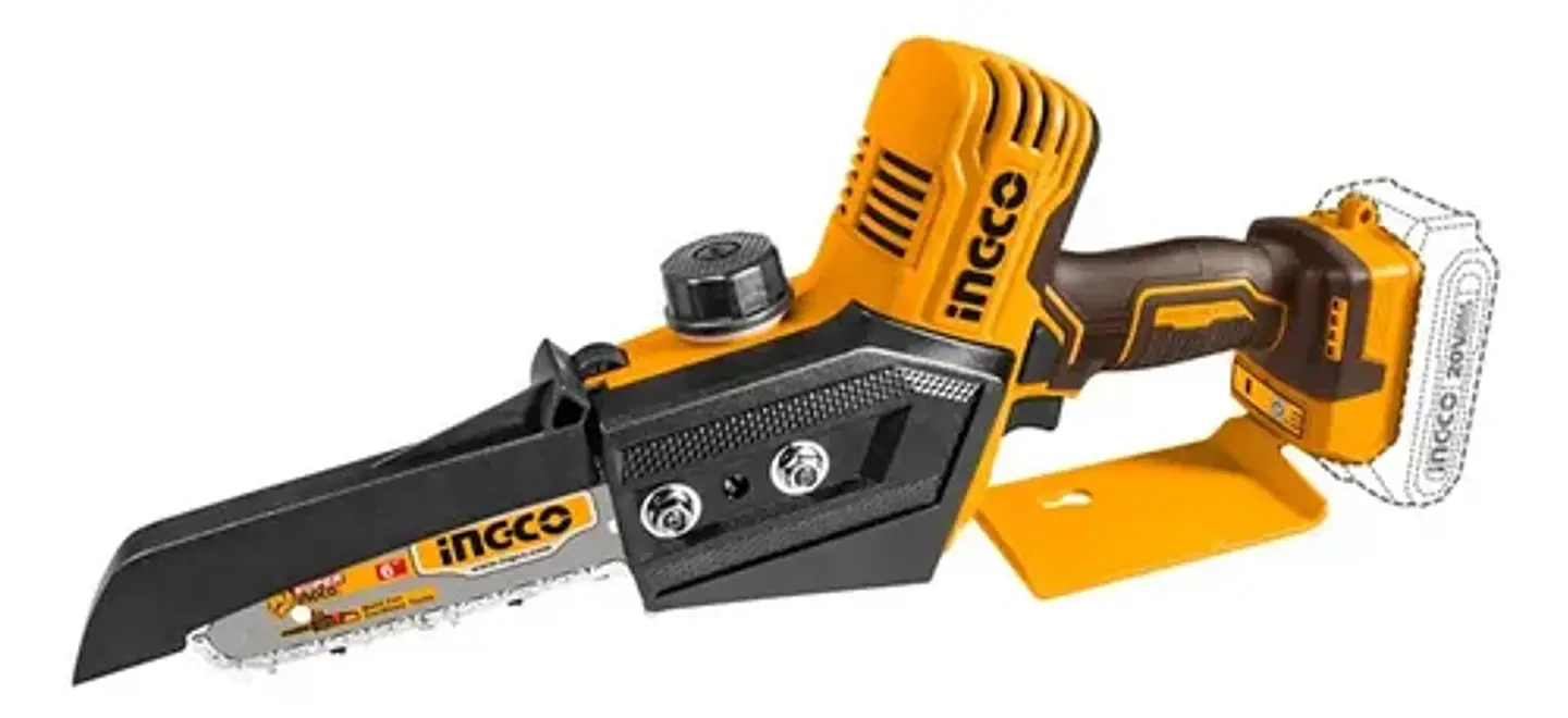 Mini Motosierra Inalambrica Brushless Ingco 20v 6 Pulgadas 4