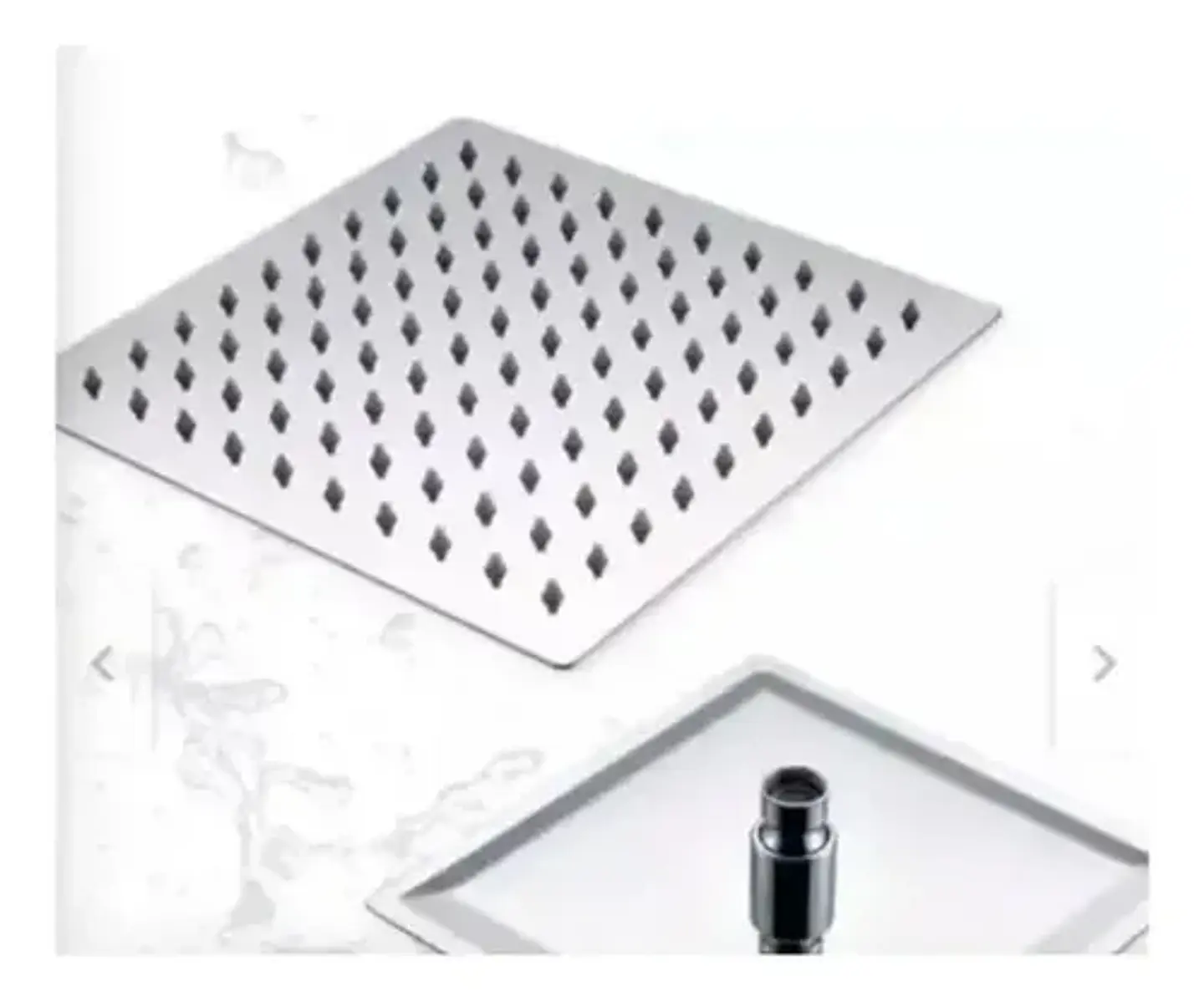 Plato Para Ducha Cuadrado 25 Cm Modern Taumm Acero Inoxidabl 2