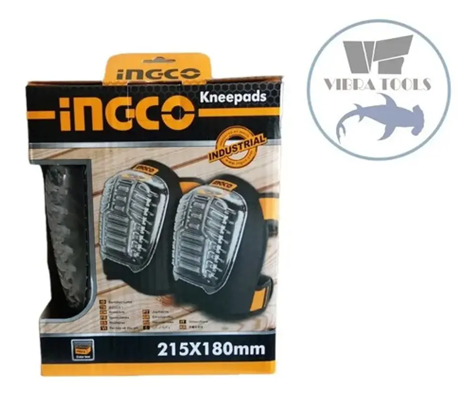 Set De Rodilleras Industrial Ingco Cubierta Pvc Alta Resiste 4