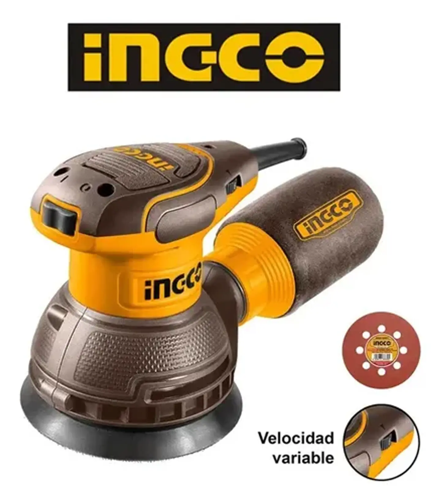 Lijadora Rotativa Eléctrica 320w 125mm 5 Pulgad Ingco Rs3216 8