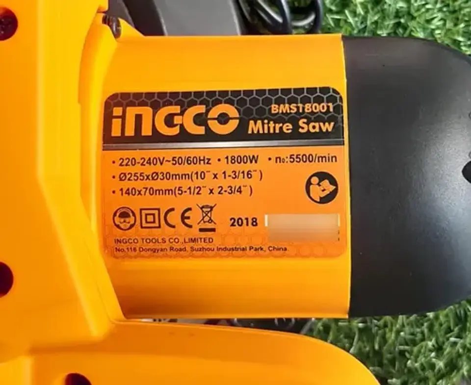 Sierra Ingleteadora 1800w 10 Pulgadas Ingco 7