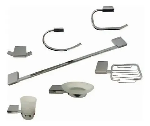Kit Set Accesorios Pared Baño Hamburg Taumm 7 Piezas