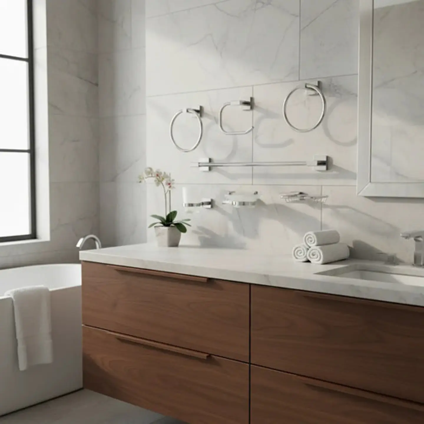 Kit Set Accesorios Pared Baño Hamburg Taumm 7 Piezas 2