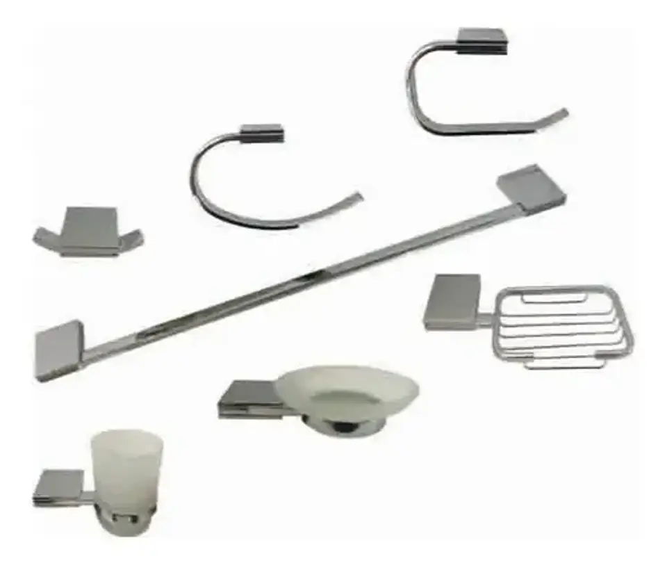 Kit Set Accesorios Pared Baño Hamburg Taumm 7 Piezas 5