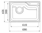 Lavaplatos Empotrable Empotrado 800x500x220 Mm Hessen Taumm - Miniatura 2