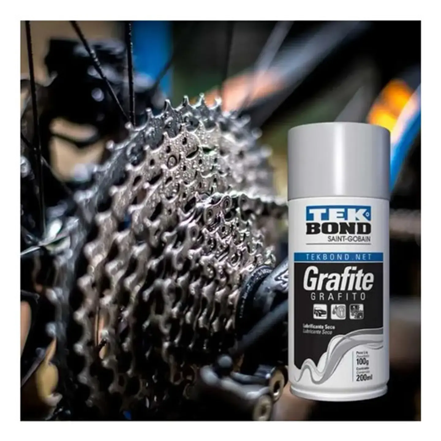 Lubricante De Grafito En Spray 200 Ml 100 Gr Lubricante Seco 4