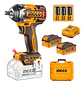 Llave Pistola De Impacto Bl 1/2 550 Nm Ingco 2 Bat Ciwli2055 - Miniatura 1