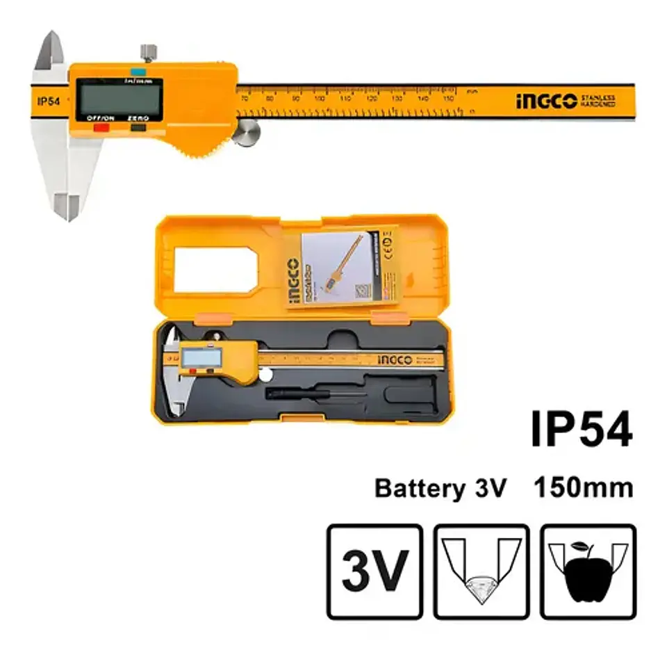 Pie De Metro Calibrador Digital 150mm Ingco Ip54 Hdcd28150 5