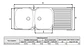 Lavaplatos Doble 120x50 Sobreponer Izquierdo Monomando Taumm - Miniatura 2