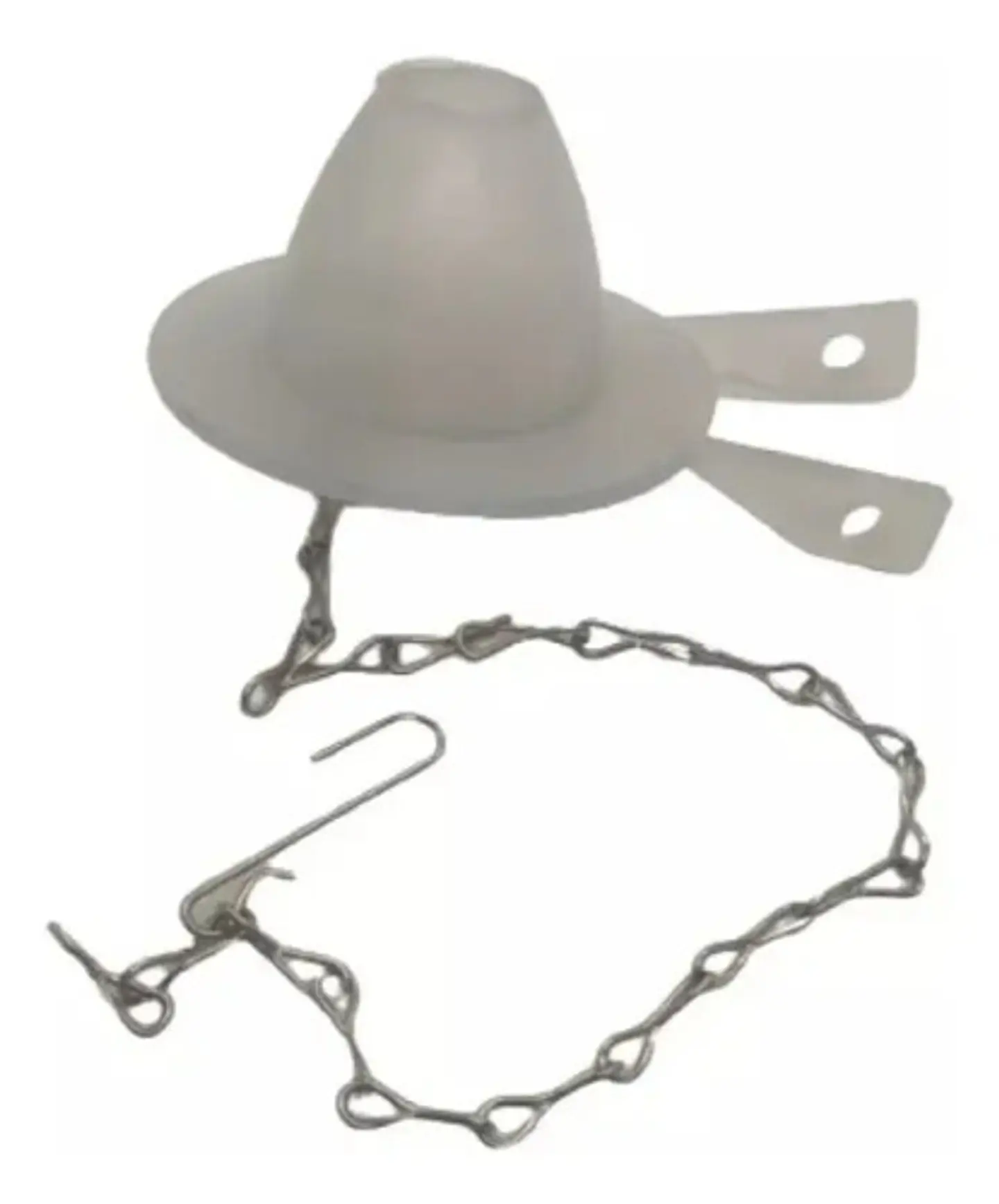 Flapper Para Estanque Wc Baño Cadena Metalica Taumm 4