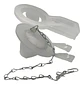 Flapper Para Estanque Wc Baño Cadena Metalica Taumm - Miniatura 5