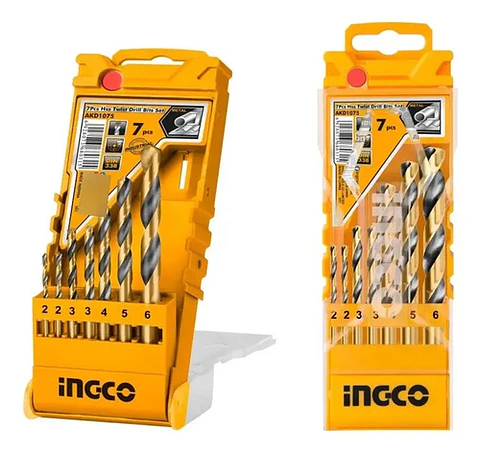 Set Juego De Brocas Para Metal 7 Piezas 2-6 Mm Ingco Akd1075