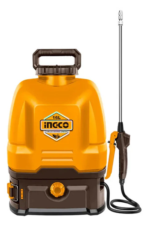 Pulverizador Mochila Inalambrico 20v 16 Lt Ingco Cspli2016 Marrón Oscuro
