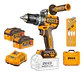 Taladro Percutor Bl 20v 96nm 2 Bate Maleta Ingco Cidli209686 Naranja Claro 50 Hz / 60 Hz - Miniatura 1