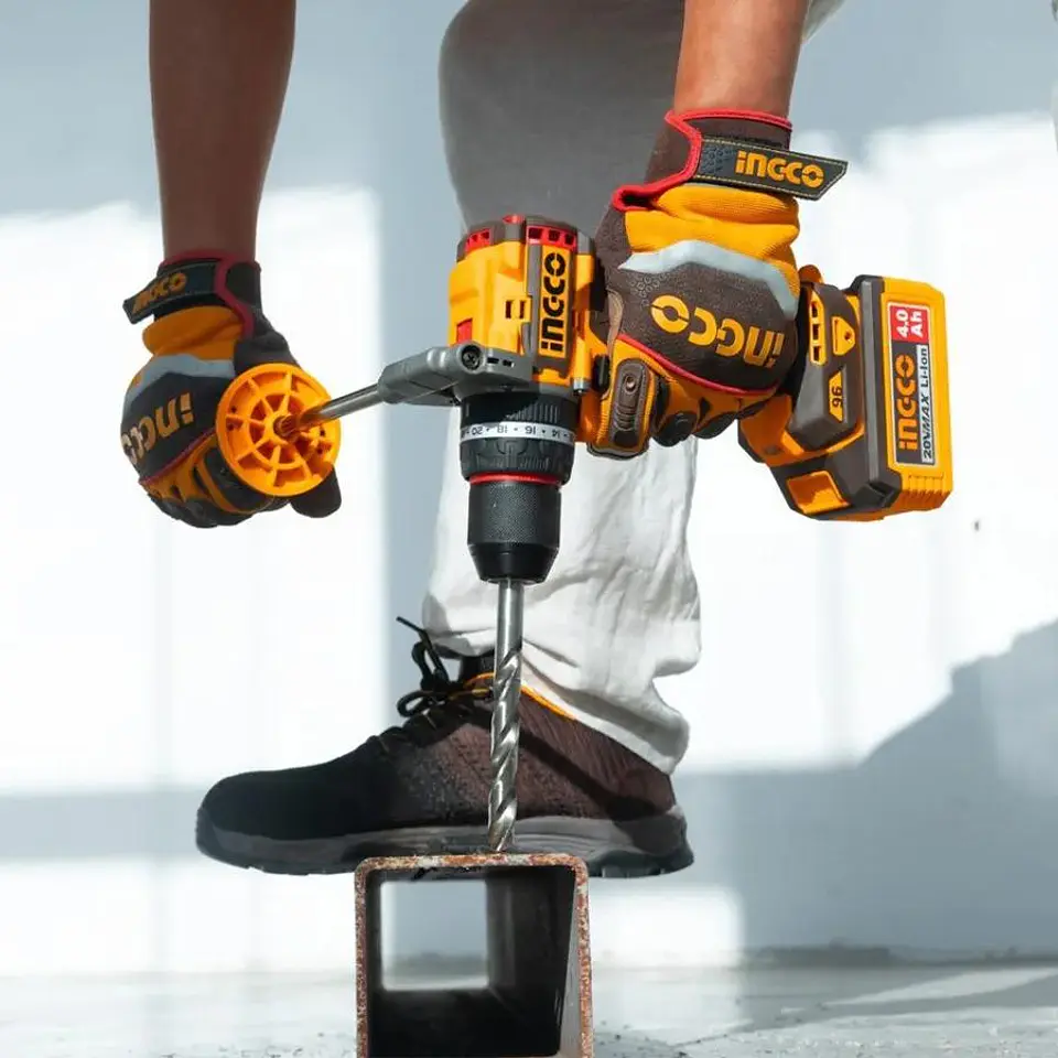 Taladro Percutor Bl 20v 96nm 2 Bate Maleta Ingco Cidli209686 Naranja Claro 50 Hz / 60 Hz 4