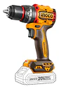 Taladro Atornillador Percutor Bl 13mm 20v Ingco Cidli206681 Amarillo - Miniatura 1
