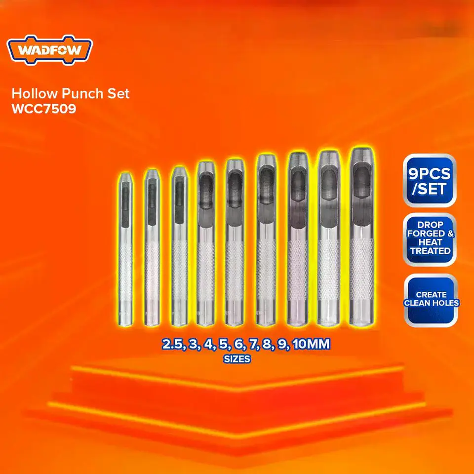 Kit Sacabocados De Impacto Set 9 Piezas 8