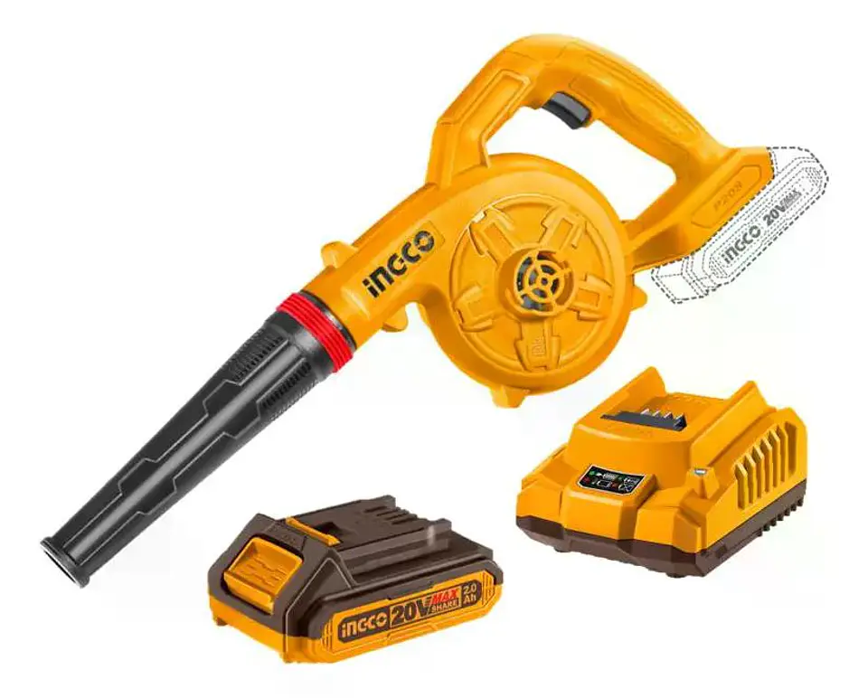 Soplador Inalámbrico 20v 2.7 M3/min Ingco Cabli200281 Naranja Claro 3