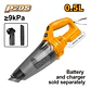 Aspiradora Inalambrica 20v 0.5lt 9kpa Ingco Cvli201261 Naranja - Miniatura 2