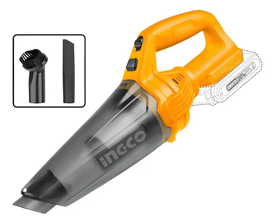 Aspiradora Inalambrica 20v 0.5lt 9kpa Ingco Cvli201261 Naranja 11