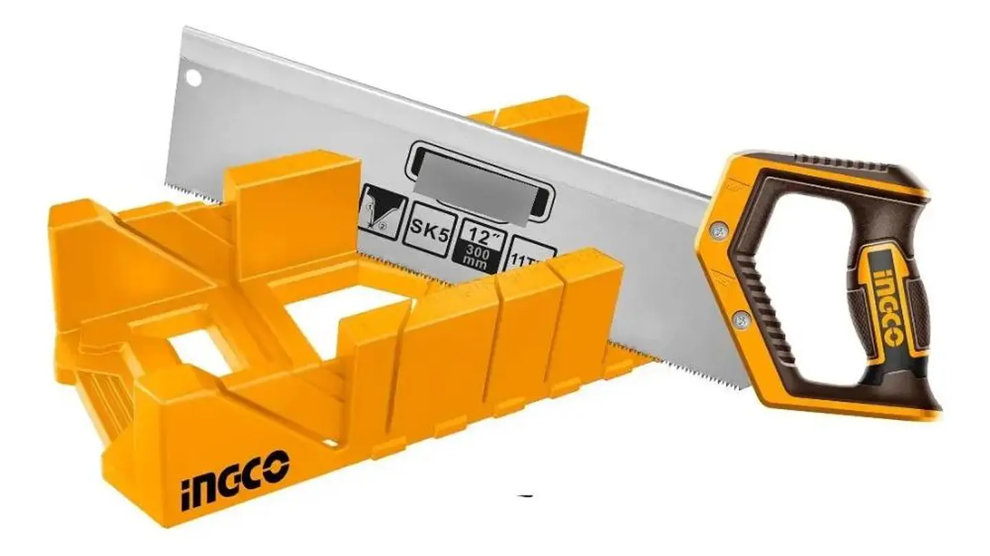 Caja De Inglete Serrucho Costilla 11tpi 300mm 12 Pulga Ingco 1