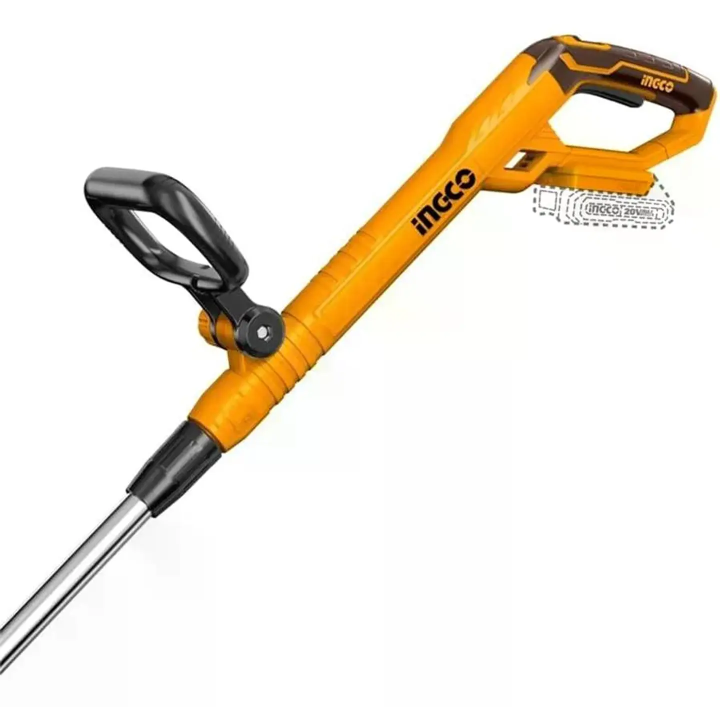 Bordeadora Orilladora Ingco Inalámbrica Ajustable 20v +ba+ca Anaranjado 6