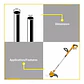 Bordeadora Orilladora Ingco Inalámbrica Ajustable 20v +ba+ca Anaranjado - Miniatura 8