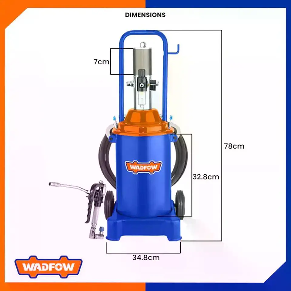 Engrasadora Neumatica 12 Lt Wadfow Wal1a12 5