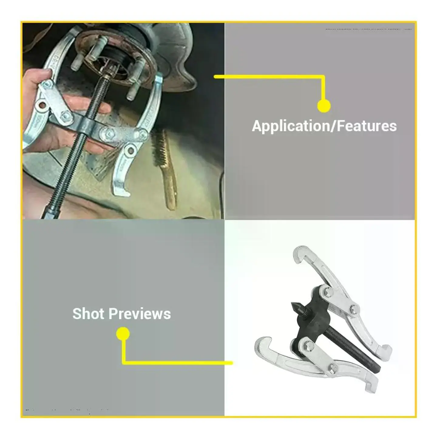 Extractor De Rodamiento Y Polea 2 Patas 4 Pulgadas Wadfow 5