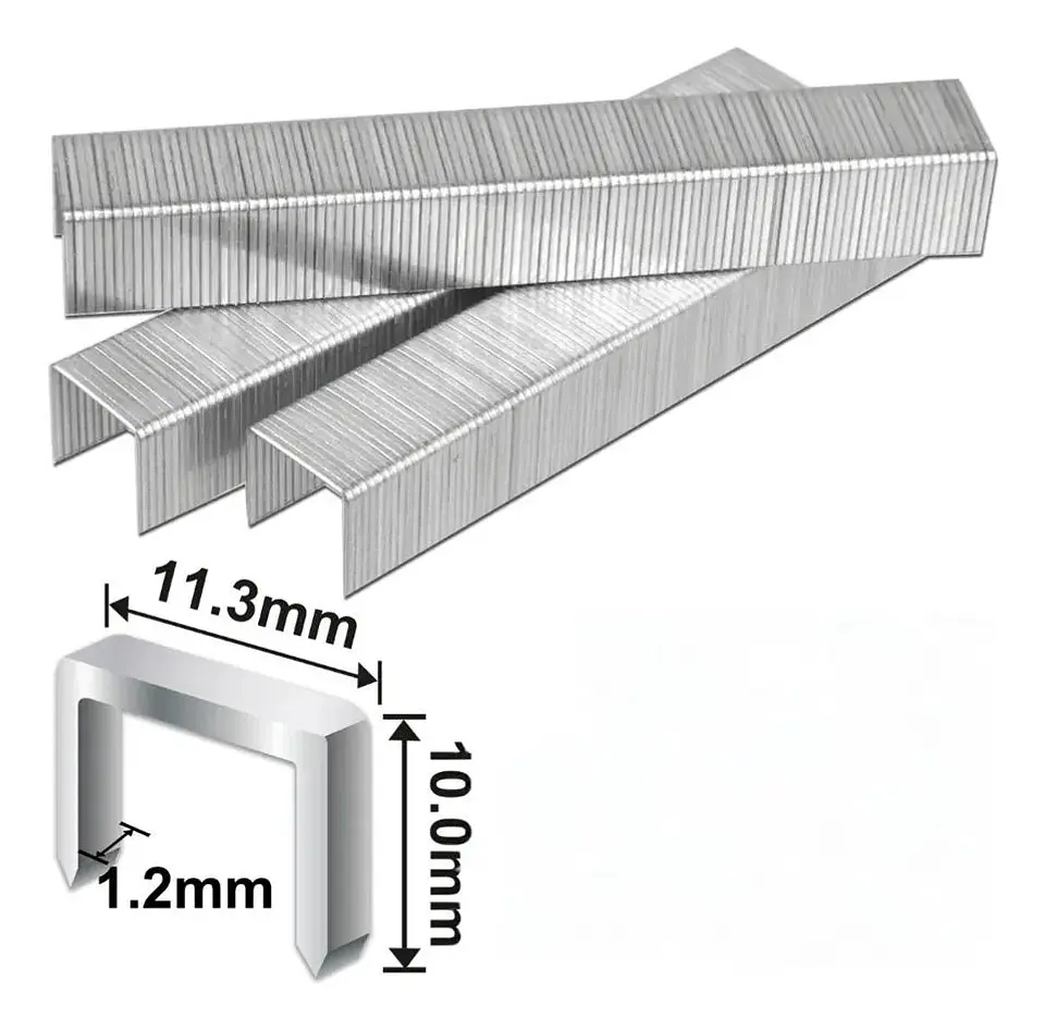Grapas Grampas 10x1.2mm 1000 Und Ingco Para Hsg1404 Hsg1405 Plateado 3