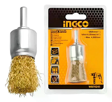 Grata Copa Pincel Metal Para Taladro 1/4 24mm Gruesa Ingco