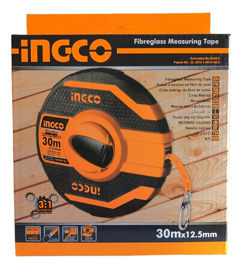 Huincha O Cinta De Medir Ingco 30 Metros X 12.5 Mm