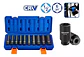 Juego De Enchufes Deep Impact De 1/2 Pulgada, 10 Piezas, Color Negro Negro - Miniatura 1