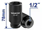 Juego De Enchufes Deep Impact De 1/2 Pulgada, 10 Piezas, Color Negro Negro - Miniatura 3
