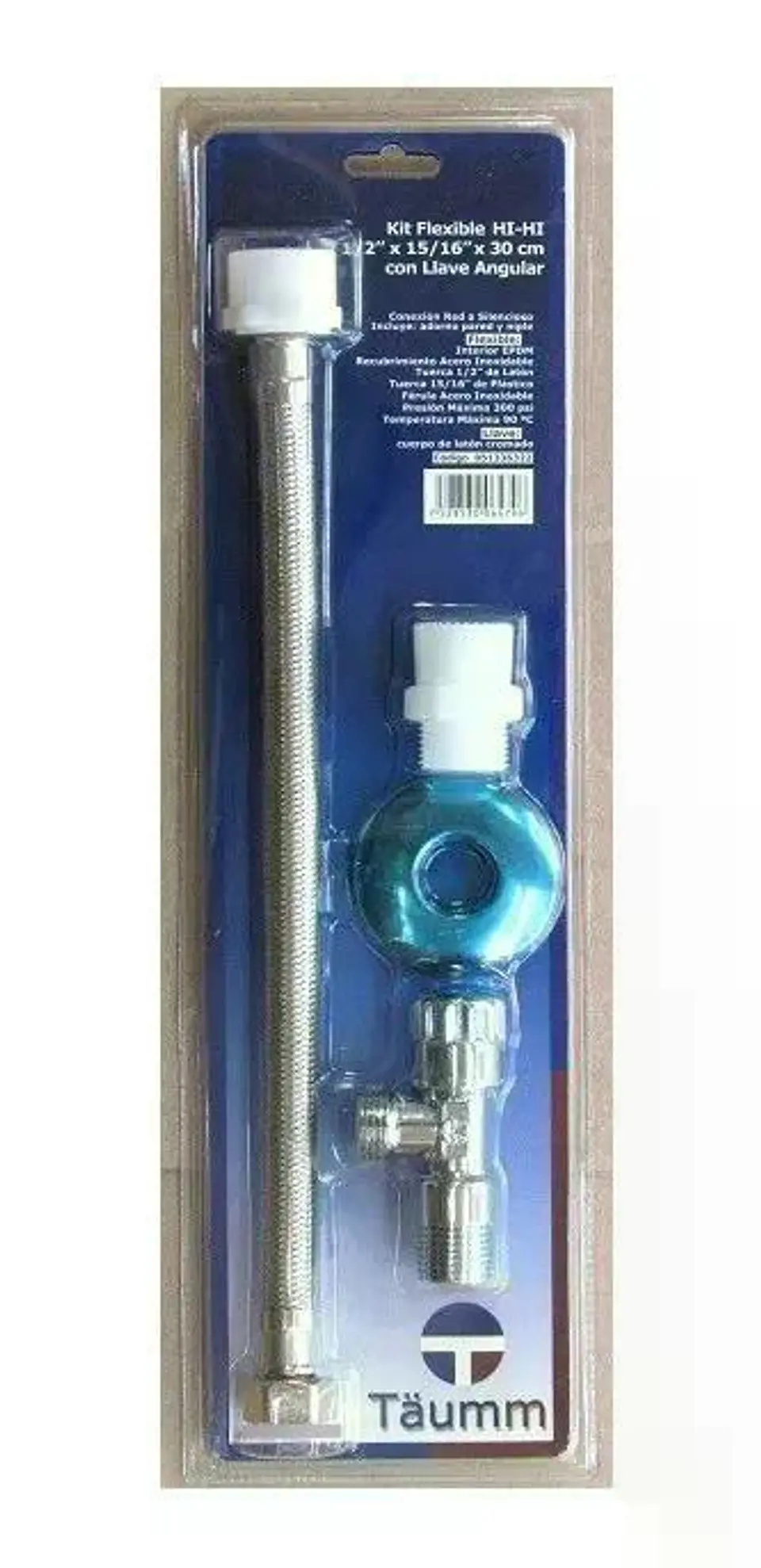 Kit Flexible Con Llave Angular 1/2 * 15/16 30cm Taumm 3