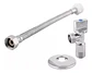 Kit Flexible Llave Angular 1/2 X 15/16 X 35cm Taumm - Miniatura 1