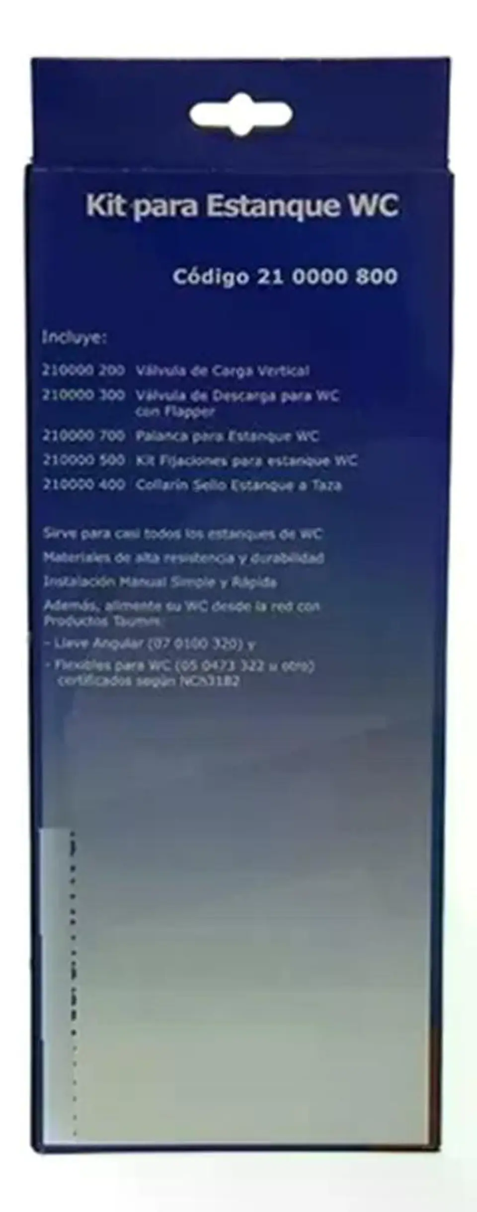 Kit Para Estanque Wc Carga Descarga Fijaciones Taumm Instala 8