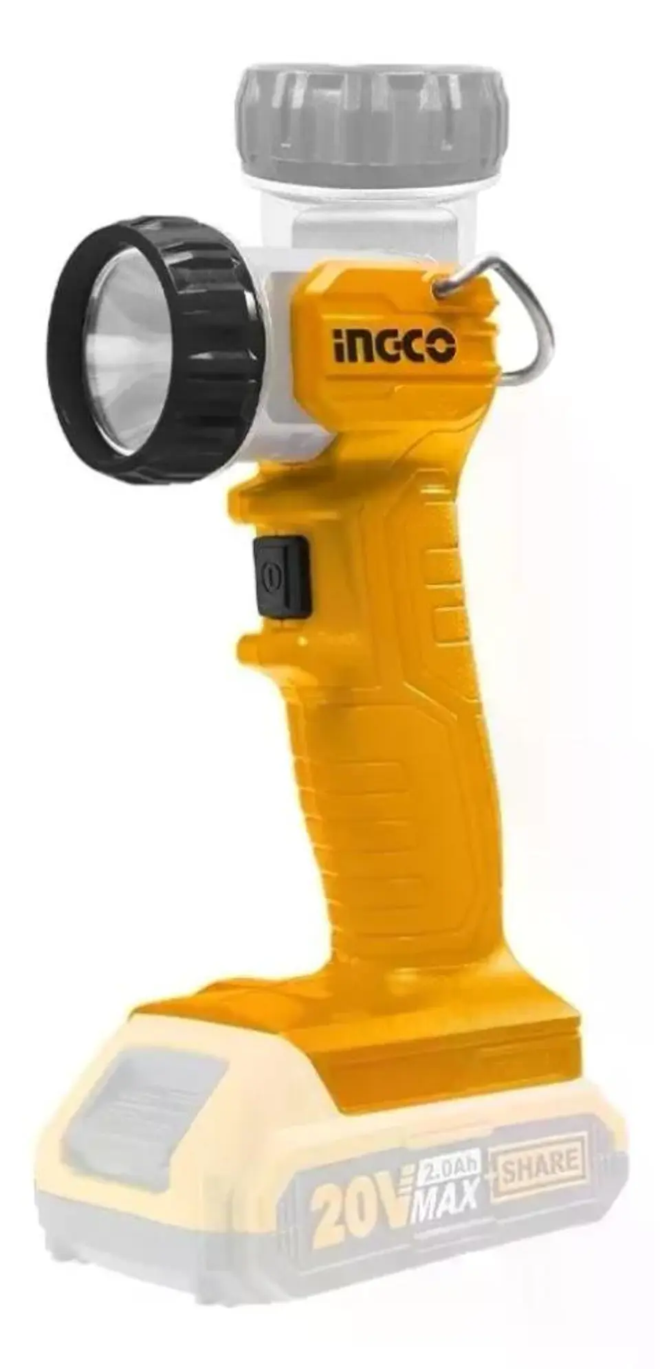 Linterna Inalámbrica Ingco 20v 270 Lm Lámpara S/bat Cwli2038 Blanco Amarillo 3