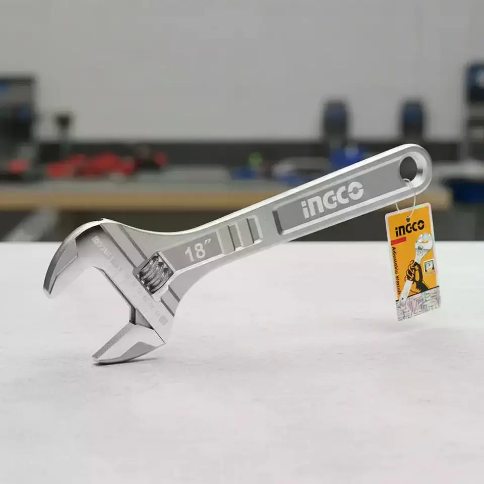 Llave Ajustable 450mm / 18 Ingco Hadw131182 Amarillo 1