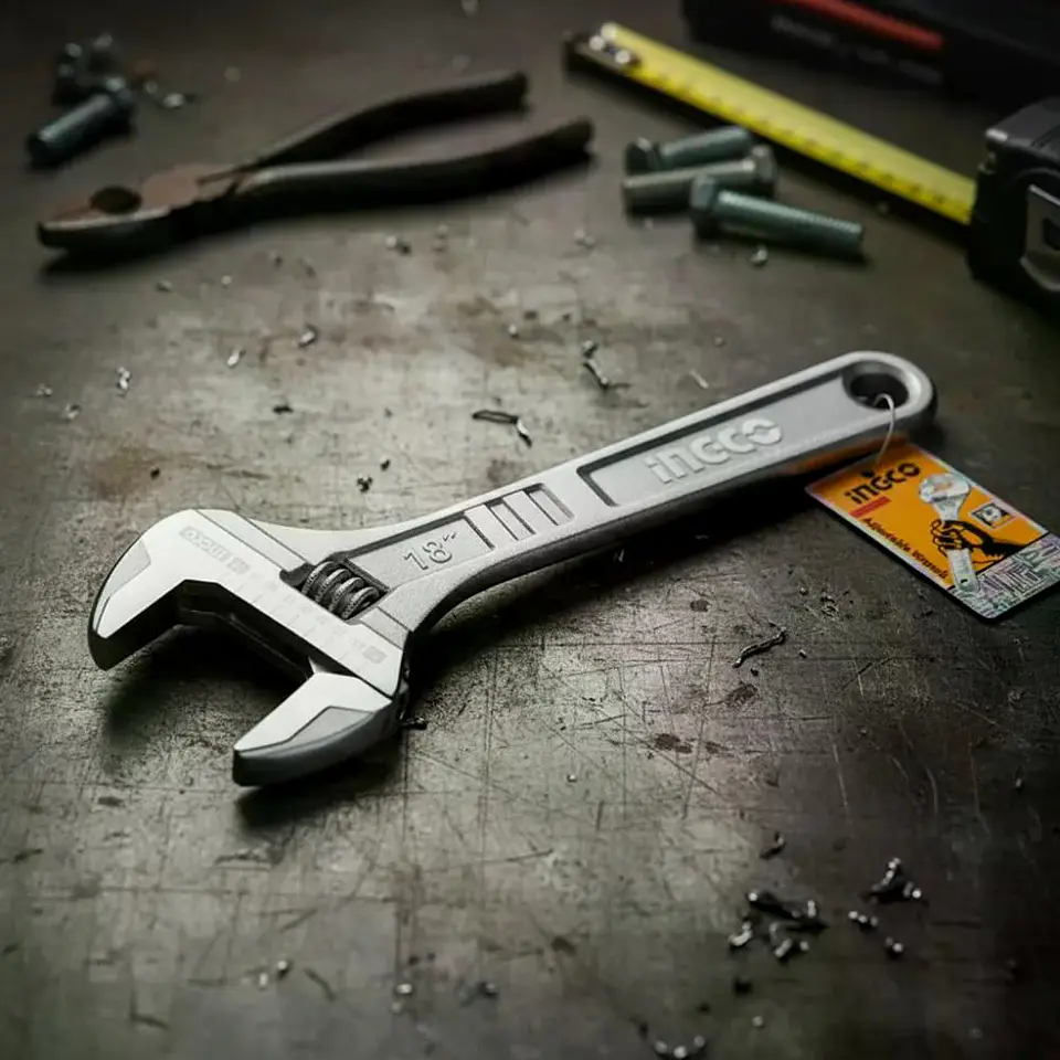 Llave Ajustable 450mm / 18 Ingco Hadw131182 Amarillo 4
