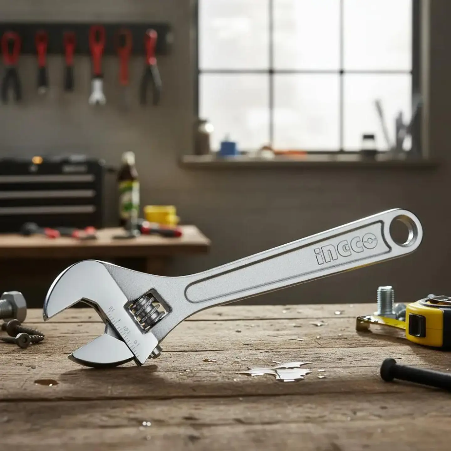 Llave Ajustable 450mm / 18 Ingco Hadw131182 Amarillo 5