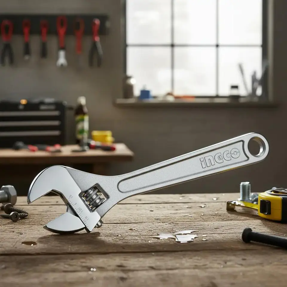 Llave Ajustable 450mm / 18 Ingco Hadw131182 Amarillo 5
